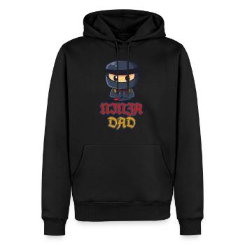 Ninja Dad Birthday Matching Family Ninja Warrior - Männer Premium Bio Hoodie - Schwarz - Vorne - Nico (187cm)
