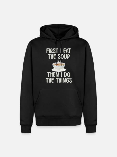 Soup Lovers Gifts - Men’s Premium Organic Hoodie - black
