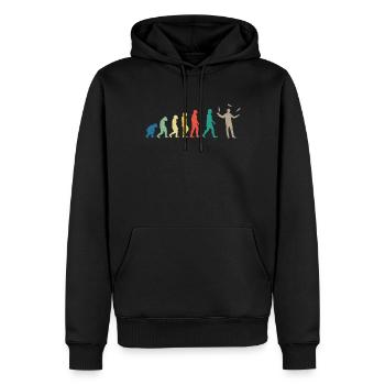 Bartender Mixologist Evolution - Männer Premium Bio Hoodie - Schwarz - Vorne - Nico (187cm)