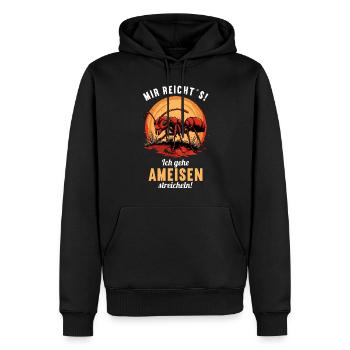 Ant Ameisen Ameise - Männer Premium Bio Hoodie - Schwarz - Vorne - Nico (187cm)