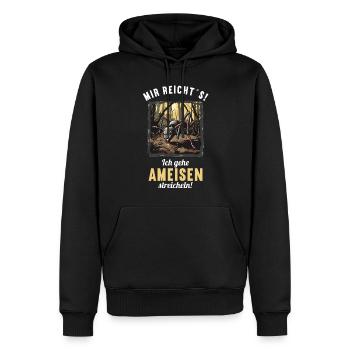 Ant Ameisen Ameise - Männer Premium Bio Hoodie - Schwarz - Vorne - Nico (187cm)