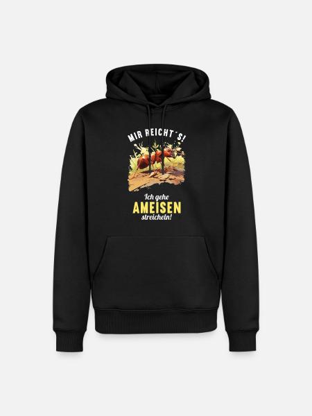 Ant ants ant - Men’s Premium Organic Hoodie - black