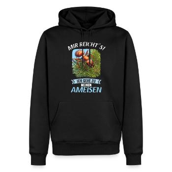 Ant Ameisen Ameise - Männer Premium Bio Hoodie - Schwarz - Vorne - Nico (187cm)