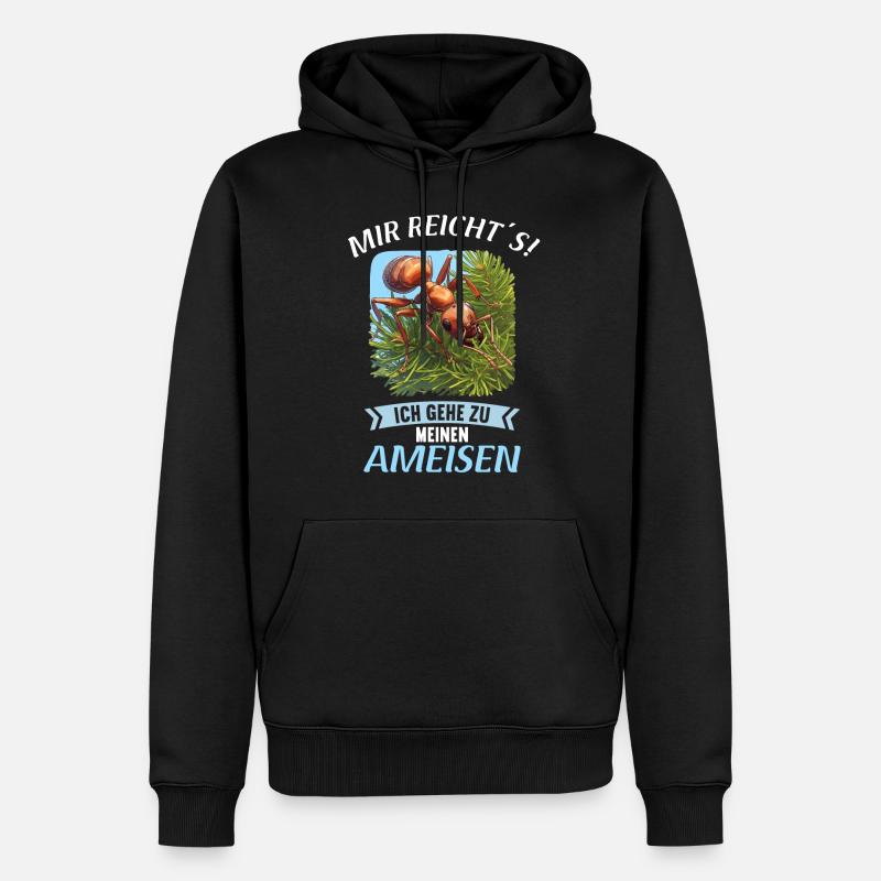 Fourmis fourmis - Sweat à capuche Premium bio Homme - noir