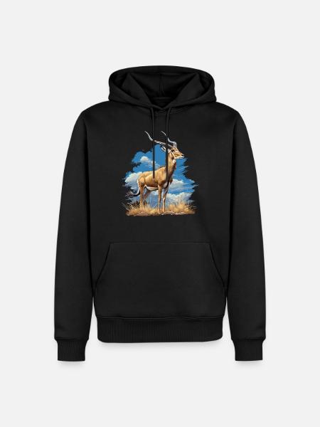 Antelope Antilopen Antilope - Men’s Premium Organic Hoodie - black
