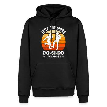 Witziger Square Dance Spruch - Männer Premium Bio Hoodie - Schwarz - Vorne - Nico (187cm)