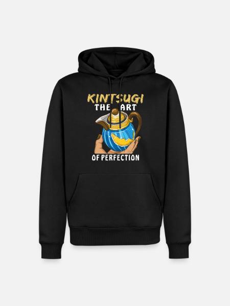 KINTSUGI THE ART OF PERFECTION - Men’s Premium Organic Hoodie - black