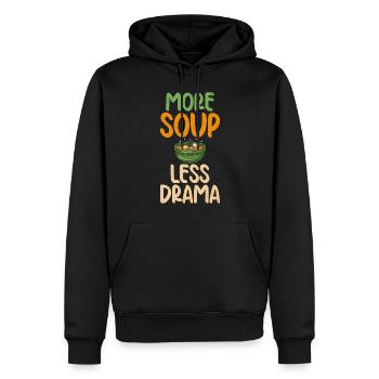 Soup Lovers Gifts - Männer Premium Bio Hoodie - Schwarz - Vorne - Nico (187cm)