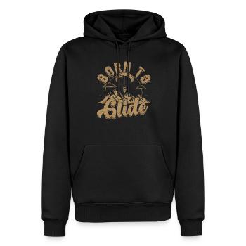 Paragliding Paraglider Gleiter Born To Glide - Männer Premium Bio Hoodie - Schwarz - Vorne - Nico (187cm)