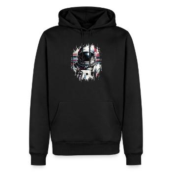 Reach for the stars with our - Men’s Premium Organic Hoodie - black - Front - Nico (187cm)