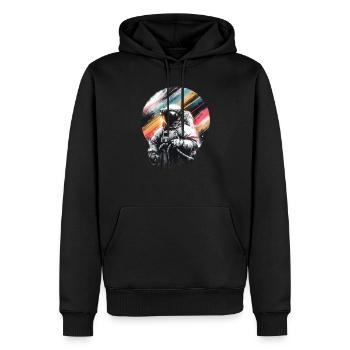 Greifen Sie Nach Den Sternen Mit Unserem - Männer Premium Bio Hoodie - Schwarz - Vorne - Nico (187cm)