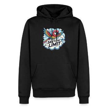 Limitless Possibilities Sky's The Limit Bird - Men’s Premium Organic Hoodie - black - Front - Nico (187cm)