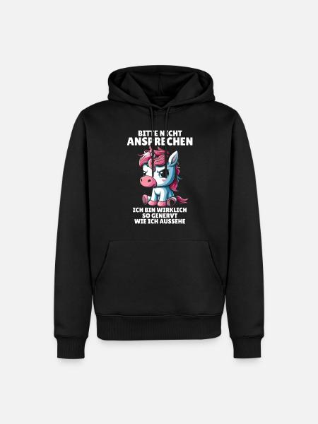 Please don't talk to me, I'm really so annoyed - Men’s Premium Organic Hoodie - black