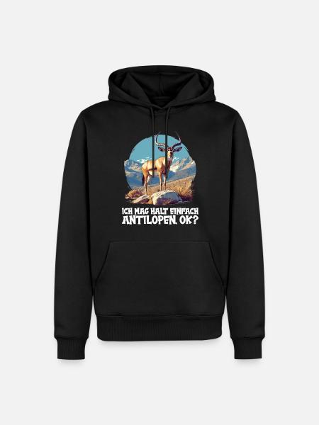 Antelope Antilopen Antilope - Men’s Premium Organic Hoodie - black
