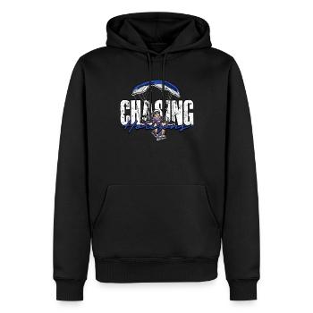 Paragliding Paraglider Gleiter Chasing Horizons - Männer Premium Bio Hoodie - Schwarz - Vorne - Nico (187cm)