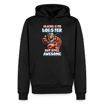 Allergie au homard Allergie au homard - Sweat à capuche Premium bio Homme - noir - Devant - Nico (187cm)