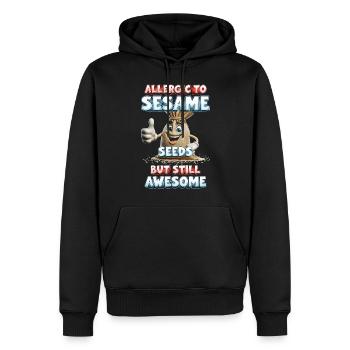 Capsule Fruit Allergy Allerigic To Seeds - Men’s Premium Organic Hoodie - black - Front - Nico (187cm)