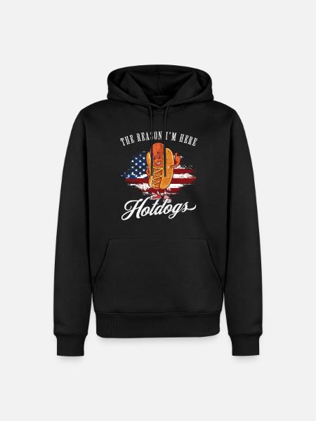 Lustiger - Männer Premium Bio Hoodie - Schwarz