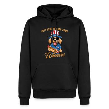 Schnapp Dir Ein Paar Wieners Retro Vintage Design - Männer Premium Bio Hoodie - Schwarz - Vorne - Nico (187cm)