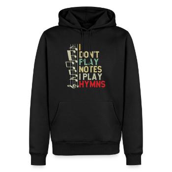 Klavier Christliche Musik Jesus Pianist Gott - Männer Premium Bio Hoodie - Schwarz - Vorne - Nico (187cm)