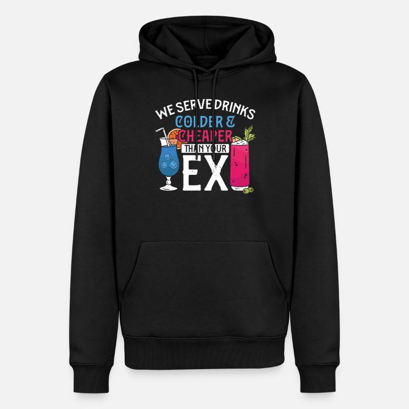 Bartender Mixologist We Serve - Männer Premium Bio Hoodie - Schwarz