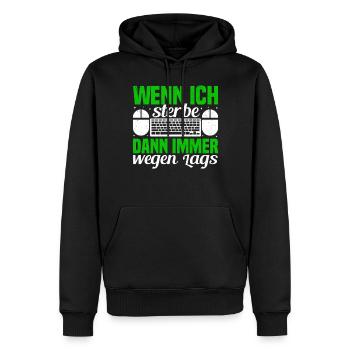 Videogamer Gaming Headset Gaming Controller Zocken - Männer Premium Bio Hoodie - Schwarz - Vorne - Nico (187cm)