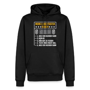 Ordinateur de jeu Zocken Casque de jeu Zocker Gamer - Sweat à capuche Premium bio Homme - noir - Devant - Nico (187cm)