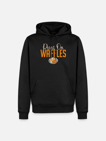 Waffle Lover Gifts - Men’s Premium Organic Hoodie - black