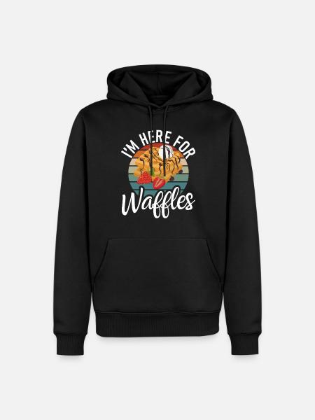 Waffle Lover Gifts - Men’s Premium Organic Hoodie - black