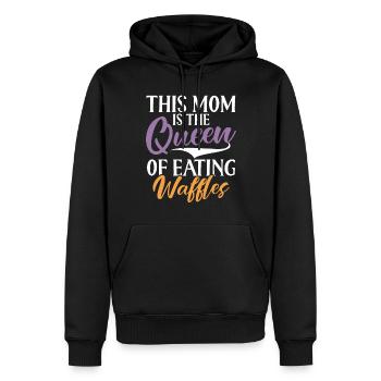 Waffle Lover Gifts - Männer Premium Bio Hoodie - Schwarz - Vorne - Nico (187cm)