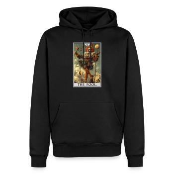 Tarot Cards Tarot Card The Fool The Fool - Men’s Premium Organic Hoodie - black - Front - Nico (187cm)
