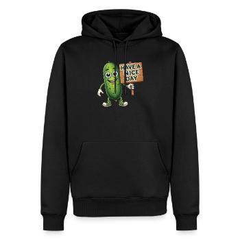 Have A Nice Day - Männer Premium Bio Hoodie - Schwarz - Vorne - Nico (187cm)