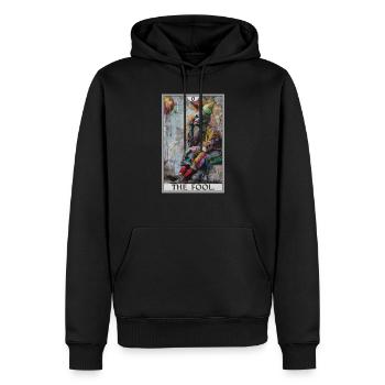 Tarot Cards Tarot Card The Fool The Fool - Men’s Premium Organic Hoodie - black - Front - Nico (187cm)
