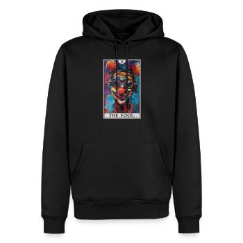 Tarot Cards Tarot Card The Fool The Fool - Men’s Premium Organic Hoodie - black - Front - Nico (187cm)