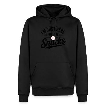Baseball Men Women Kids Player Pitcher Softball - Männer Premium Bio Hoodie - Schwarz - Vorne - Nico (187cm)