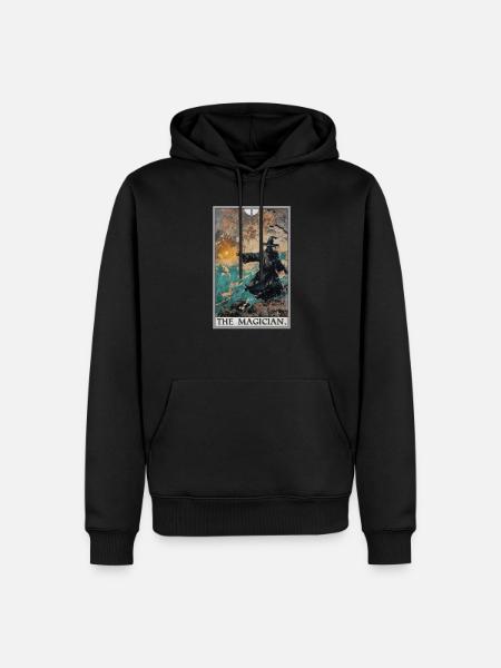Tarotkaart De Tovenaar De Tovenaar - Mannen Premium Bio hoodie - zwart