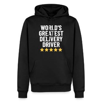 Der beste Lieferfahrer der Welt Lustiger Dash - Männer Premium Bio Hoodie - Schwarz - Vorne - Nico (187cm)