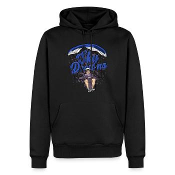 Paragliding Paraglider Gleiter Sky Dreams - Männer Premium Bio Hoodie - Schwarz - Vorne - Nico (187cm)
