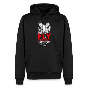 Paragliding Paraglider Gleiter Fly Fearlessy - Männer Premium Bio Hoodie - Schwarz - Vorne - Nico (187cm)