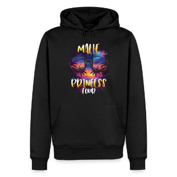 Visite de Malle Princess - Sweat à capuche Premium bio Homme - noir - Devant - Nico (187cm)