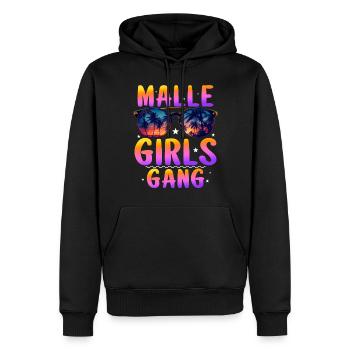 Malle Girls Gang - Männer Premium Bio Hoodie - Schwarz - Vorne - Nico (187cm)