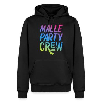 Malle Party Crew - Männer Premium Bio Hoodie - Schwarz - Vorne - Nico (187cm)