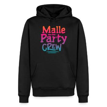 Malle Party Crew - Männer Premium Bio Hoodie - Schwarz - Vorne - Nico (187cm)