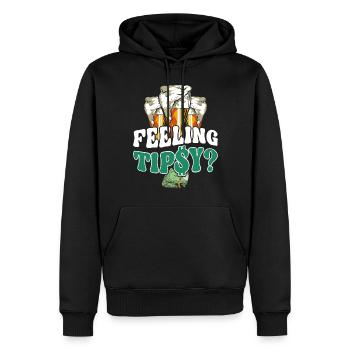 Bartender Mixologist Feeling - Men’s Premium Organic Hoodie - black - Front - Nico (187cm)