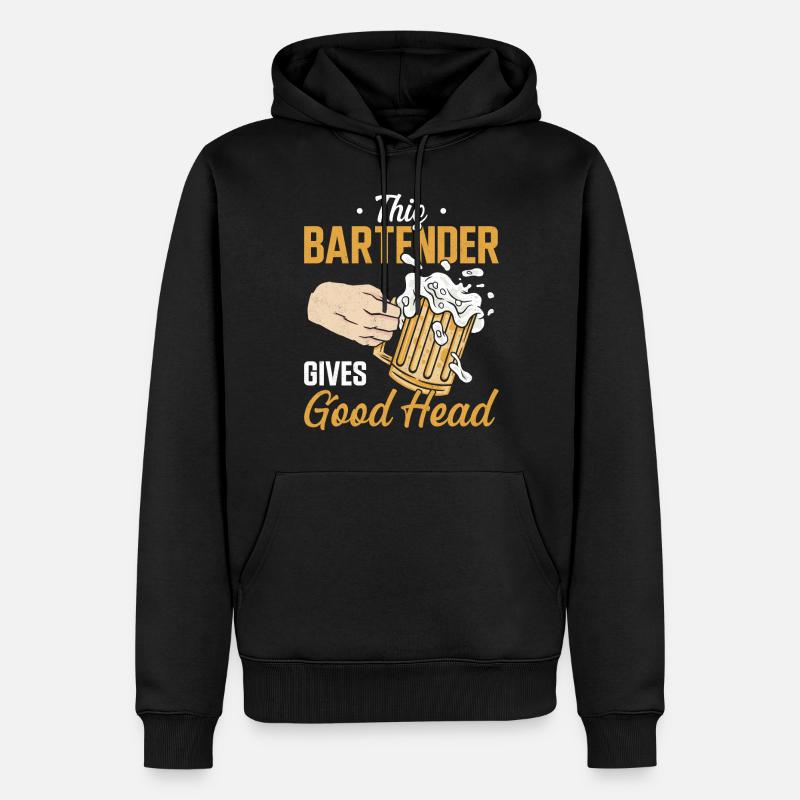 Bartender Mixologist This - Männer Premium Bio Hoodie - Schwarz