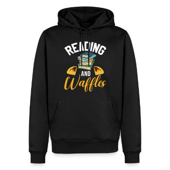 Waffle Lover Gifts - Männer Premium Bio Hoodie - Schwarz - Vorne - Nico (187cm)