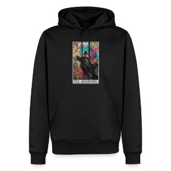 Tarotkarte The Magician Der Magier - Männer Premium Bio Hoodie - Schwarz - Vorne - Nico (187cm)