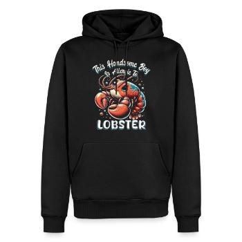 Allergie au homard Allergie au homard - Sweat à capuche Premium bio Homme - noir - Devant - Nico (187cm)