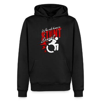 Rollstuhlfahrer Wheelchair Stunt Expert - Männer Premium Bio Hoodie - Schwarz - Vorne - Nico (187cm)