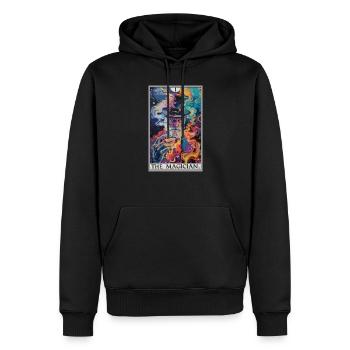 Tarotkarte The Magician Der Magier - Männer Premium Bio Hoodie - Schwarz - Vorne - Nico (187cm)